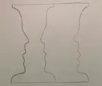 Vase/Faces: An exercise for the double brain